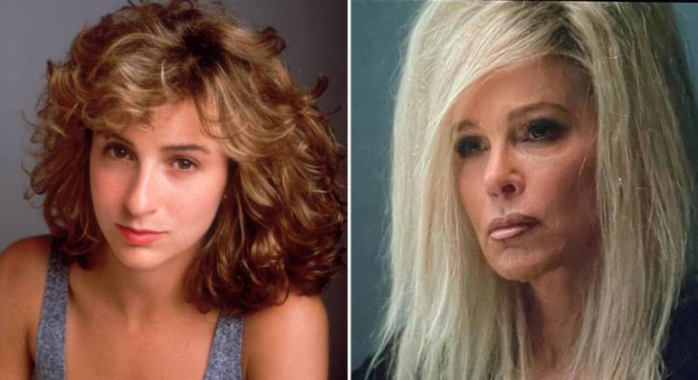 Jennifer Grey em 'Dirty Dancing' e em 'Gwen Shamblin: Starving for Salvation'