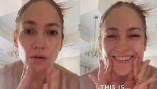Jennifer Lopez faz vídeo sem filtro e de cara limpa: 'Essa sou eu, aos 54 anos, radiante e feliz'