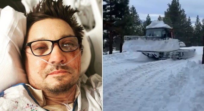 Veículo que remove neve esmagou parte do tronco de Jeremy Renner
