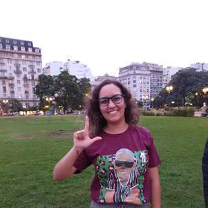 Jéssica Cayres viajou com uma amiga para ver o Fluminense em Buenos Aires