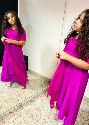 "Uma princesa linda", disse a atriz 