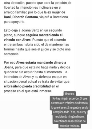 Carta da modelo no Instagram
