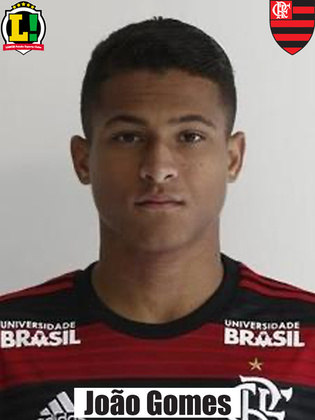 JOÃO GOMES - 6,0 - A boa atuação dos Garotos do Ninho no primeiro tempo passou pelos seus pés, ditando o ritmo do Flamengo. No segundo tempo, caiu como toda a equipe.