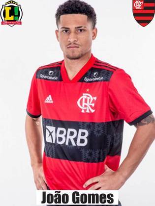 João Gomes: 6,0 – Ficou longe de fazer sua melhor partida com a camisa do Flamengo, mas se movimentou durante toda a partida e não deixou de ajudar na defesa.
