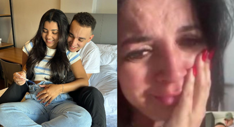 Após chamar Ary de ciumenta e imatura, Kátia não conseguiu conter emoção e felicidade ao descobrir que vai ser avó e desejou coisas boas para o filho e a nora. 