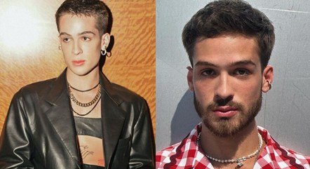João Guilherme antes e depois da barba
