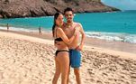 Filho de Faustão aparece sem camisa pela primeira vez após perder 70 kgJoão Guilherme está de férias com a namorada Schynaider Moura no Caribe e exibiu o novo físico em uma foto publicada em suas redes sociais 
