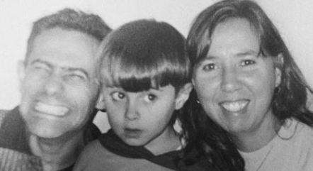 João, Rafael quando era criança e Miriam 