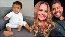 Viviane Araújo posta foto do filho e semelhança com o pai rouba a cena: 'Um é a cópia do outro'