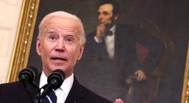 O presidente dos Estados Unidos, Joe Biden, passa por recorde de desaprovação