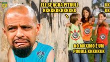Felipe Melo sofre com memes após eliminação do Fluminense para o Corinthians