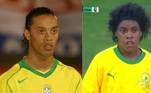 Fotos de Minnies em campo foram postadas ao lado de imagens de Ronaldinho. A #micheminnies bombou e choveu um monte de  montagens nas redes