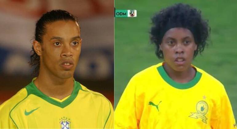 Fotos de Minnies em campo foram postadas ao lado de imagens de Ronaldinho. A #micheminnies bombou e choveu um monte de  montagens nas redes