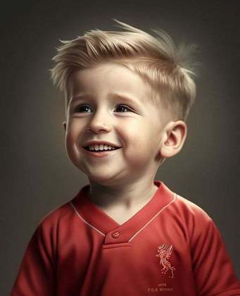 Jogadores de futebol e suas versões crianças: Fernando Torres