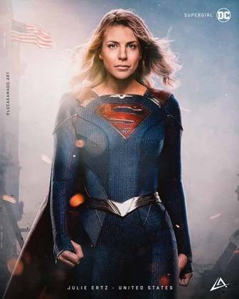 Jogadores e super-heróis: Julie Ertz seria a Supergirl.