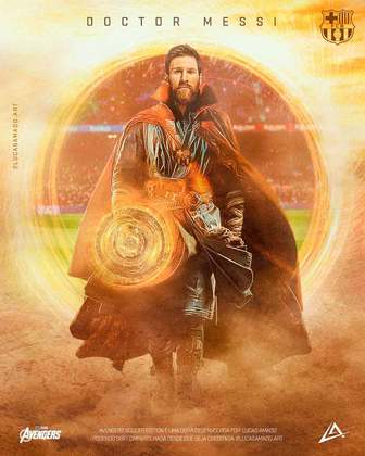 Jogadores e super-heróis: Lionel Messi seria o Doutor Estranho.