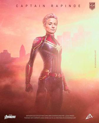 Jogadores e super-heróis: Megan Rapinoe seria a Capitã Marvel.