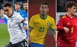 Jovens jogadores podem ver na Copa do Mundo uma oportunidade para mostrar a todos o seu talento. Aos 17 anos, Pelé marcou seu primeiro gol em um Mundial, e, aos 19 anos, Mbappé se tornou campeão com a França. Para o Catar, novos atletas foram convocados, e entre os mais jovens está o brasileiro Gabriel Martinelli. Confira os outros nomes