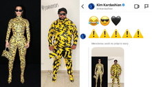 Kim Kardashian curte look recriado por John Drops e brasileiro se emociona: 'Estou no caminho certo' 