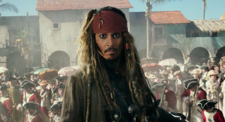 Johnny Depp interpretou Jack Sparrow em 'Piratas do Caribe'