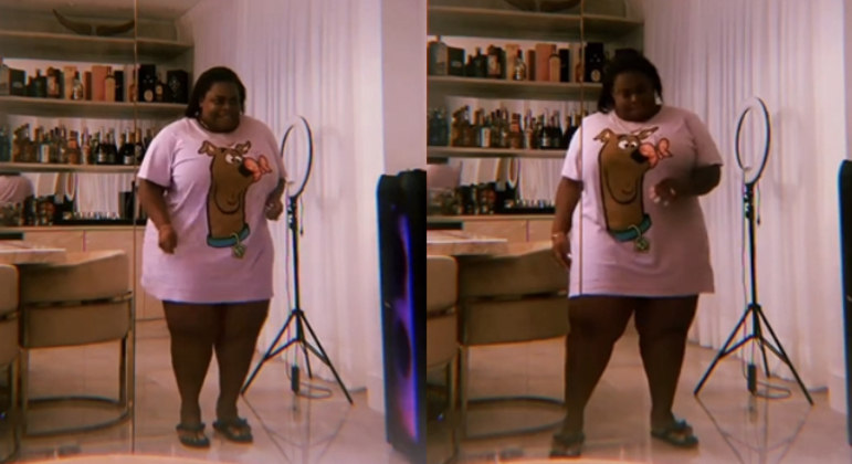 A artista provou não ter ligado nem um pouco para as críticas e apareceu divertindo-se ao som de funk mais uma vez nos stories