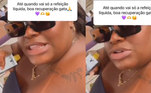 Além da praia e da dança, Jojo apareceu fumando cigarro eletrônico enquanto respondia a dúvidas dos fãs sobre a cirurgia nas redes sociais