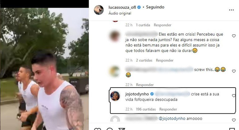 Comentário de Jojo Todynho  