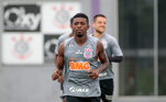 Atacante Jonathan Cafu em treino pelo Corinthians