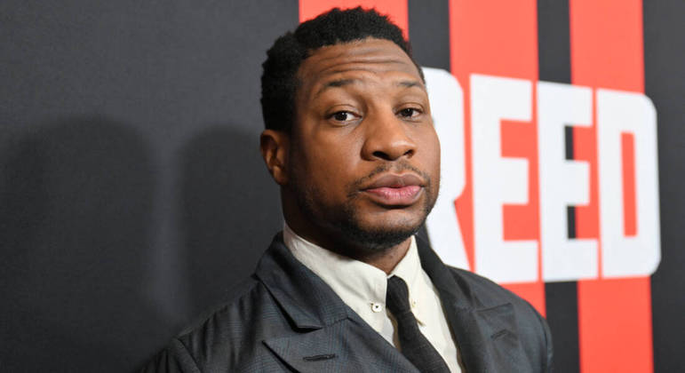 Jonathan Majors na pré-estreia de 'Creed 3'