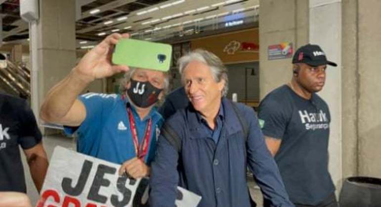 Jorge Jesus - Desembarque no Rio de Janeiro - 27/04/2022
