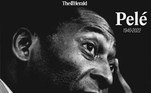 O veículo britânico Daily Herald publicou uma foto de Pelé em preto e branco e escreveu 'Vida longa ao Rei'