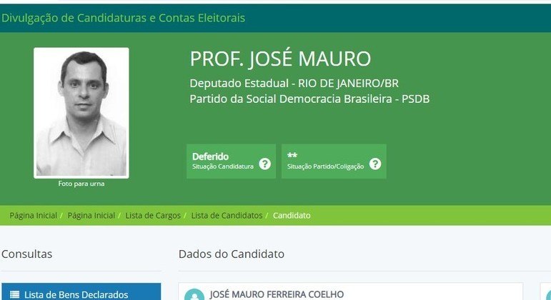 Registro de candidatura de José Mauro Coelho no TSE