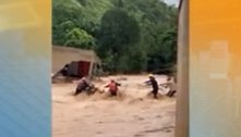Bombeiros procuram jovem desaparecido durante chuva em Antônio Dias (MG)