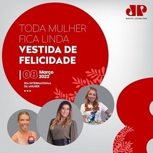 Homenagem da Jovem Pan com a demitida Kallina