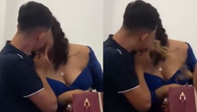 Jovem vomita na boca de mulher durante beijo, e vídeo viraliza; assista ao momento
