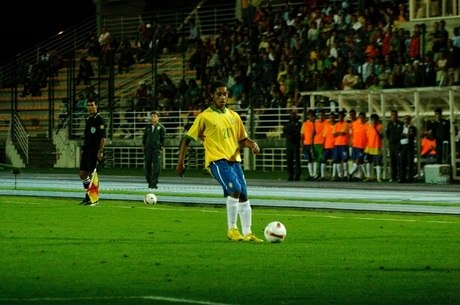 Jow, em ação pela seleção brasileira