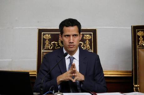 O presidente do Parlamento da Venezuela, Juan Guaidó