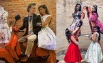 Juhlia Ficer mostrou um momento fofo de sua personagem, Verônica, com o namorado, Leonardo (Wesley Schmitt). Ela também aproveitou para compartilhar poses com as colegas Júlia Zimmer, Gabriela Mag e Luana Camaleão