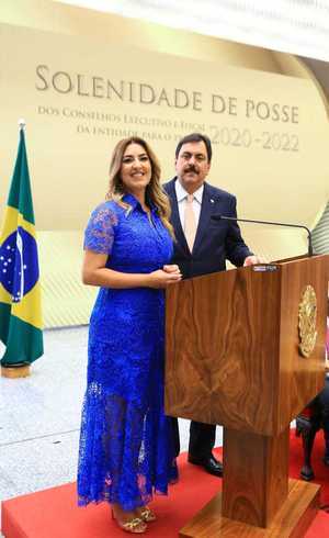 Juíza em solenidade de posse
