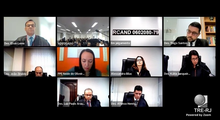 Julgamento de Daniel Silveira em sessão telepresencial do TRE-RJ