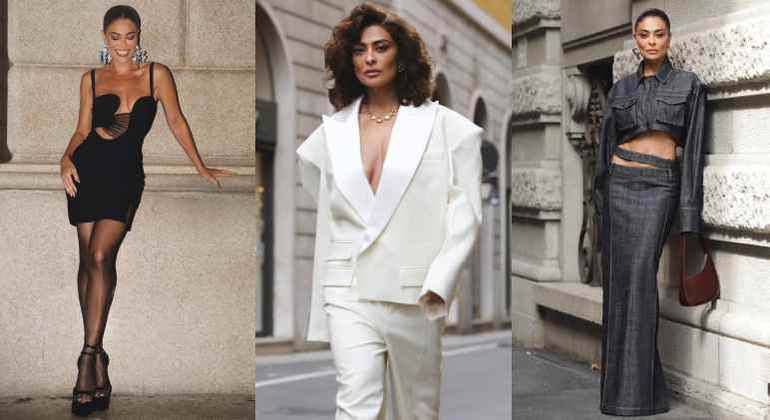 Juliana Paes na Semana de Moda de Milão