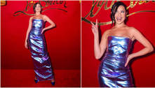 Juliette usa vestido metalizado de R$ 5.800 em evento de grife