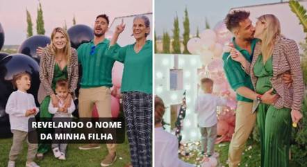 Julio Rocha fez um vídeo para anunciar o nome da filha
