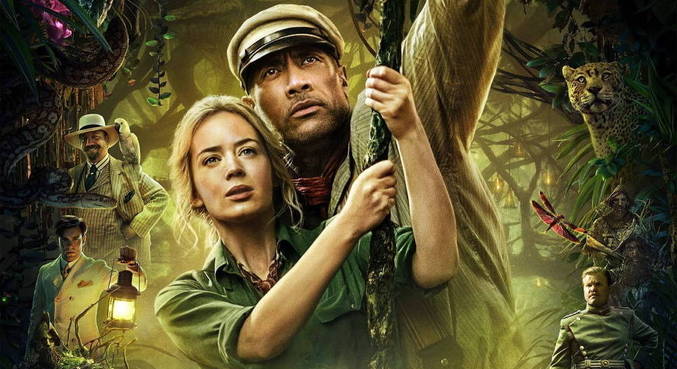 Dwayne Johnson e Emily Blunt são os protagonistas do filme 'Jungle Cruise'