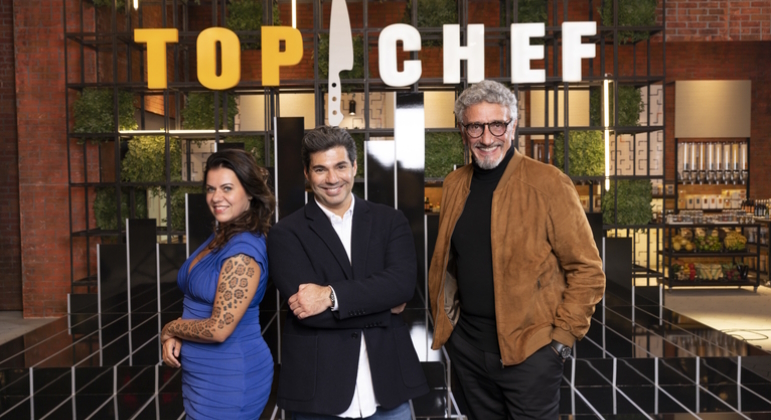 Janaína Torres Rueda, Felipe Bronze e Emmanuel Bassoleil prometem ser ainda mais exigentes com os participantes do Top Chef Brasil 4