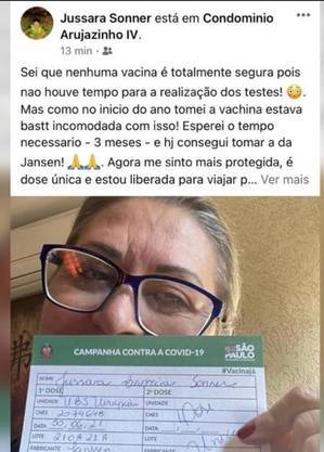 Veterinária foi contra orientação e tomou três doses de vacinas contra a covid-19