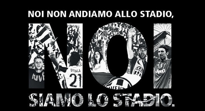 Anúncio da Juventus, na campanha de assinaturas