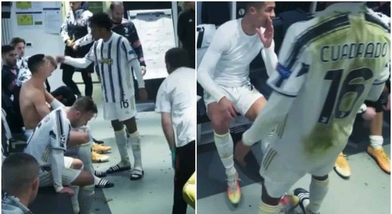 Cenas dos vestiários, os bate-bocas entre o CR7, Cuadrado etcetera