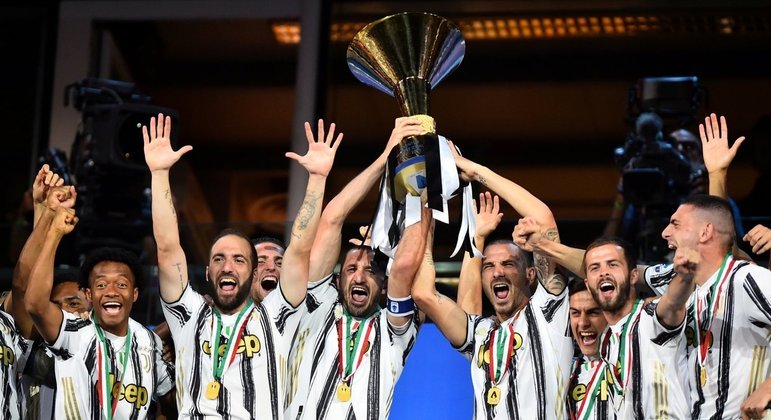 A celebração do nono título em série da Juventus