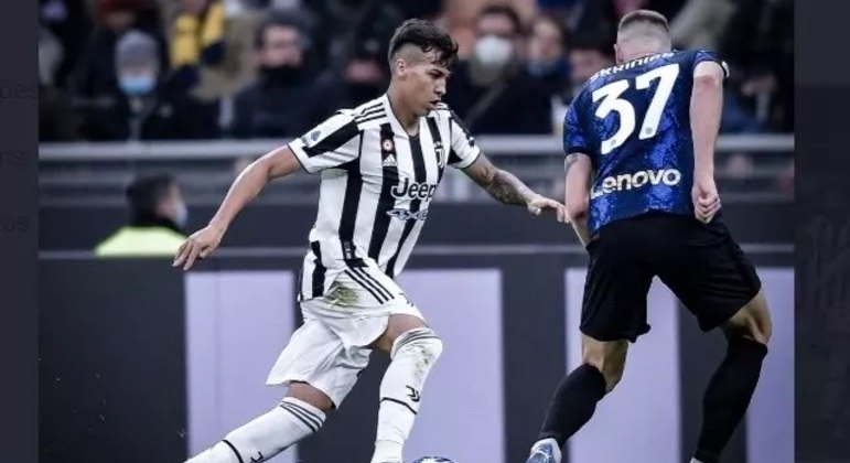 Kaio Jorge em jogo da Juventus contra a Internazionale